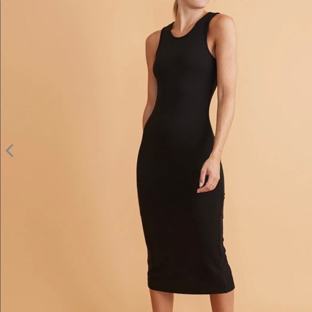 Black double layered Marine Layer cotton dress